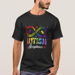Autisme Bewustwording Acceptatie Oneindigheidssymb T-shirt