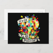 Autisme-bewustwording Acceptatie vrouwen Kind dat  Briefkaart (Voorkant / Achterkant)