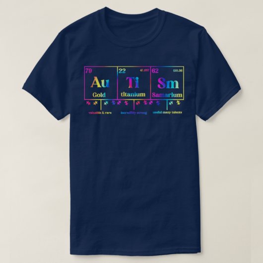 Autisme-bewustwording Acceptatie vrouwen Kind hun  T-shirt (Design voorkant)