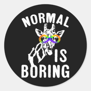 Autisme-bewustwording Normaal is het symbool van o Ronde Sticker