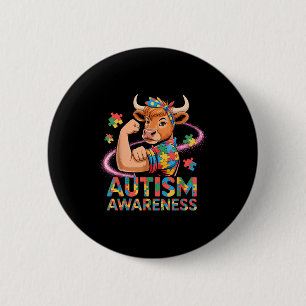 Autisme bewustwording ronde button 5,7 cm