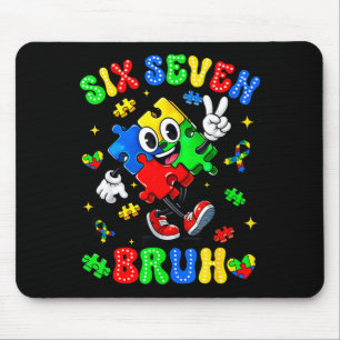 Autisme bewustzijn 67 zes zeven bruh puzzel jongen muismat