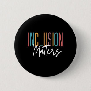 Autisme bewustzijn acceptatie inclusie problemen W Ronde Button 5,7 Cm