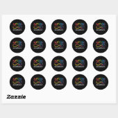 Autisme bewustzijn acceptatie oneindig symbool ADV Ronde Sticker (Vel)