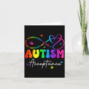 Autisme bewustzijn acceptatie oneindigheidssymbool kaart
