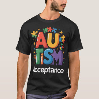 Autisme Bewustzijn Acceptatie Puzzels T-shirt