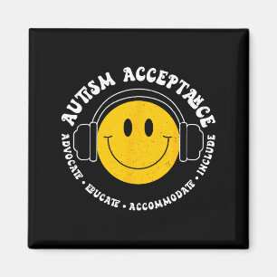 Autisme Bewustzijn Acceptatie Smile Face Grappige Magneet