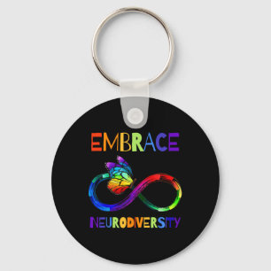 Autisme Bewustzijn Acceptatie T-shirt Oneindigheid Sleutelhanger