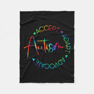 Autisme Bewustzijn Accepteer Adapt Advocate Autism Fleece Deken