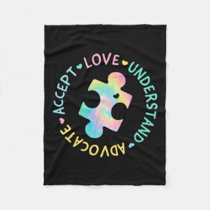 Autisme Bewustzijn Accepteer Adapt Advocate Autism Fleece Deken