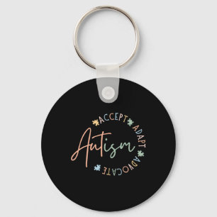 Autisme Bewustzijn Accepteer Adapt Advocate Autism Sleutelhanger