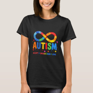 Autisme bewustzijn Accepteer Begrijp Liefde Asd On T-shirt
