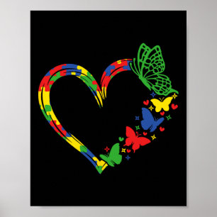 Autisme Bewustzijn Accepteren Begrijp Liefde Manne Poster