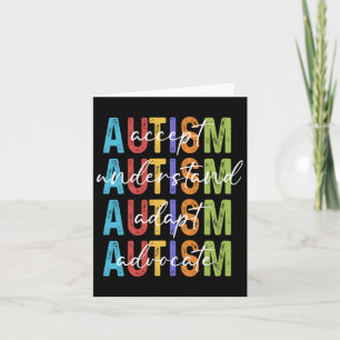 Autisme bewustzijn accepteren begrijpen Adapt Advo Kaart
