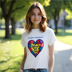 Autisme bewustzijn 'anders niet minder' t-shirt