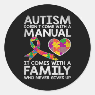 Autisme bewustzijn autisme komt niet met een handl ronde sticker