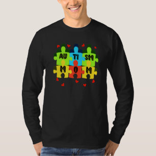 Autisme bewustzijn Autisme Ondersteuning Moeder Vr T-shirt