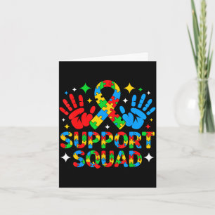 Autisme bewustzijn autisme steun squad familie  kaart
