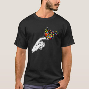 Autisme Bewustzijn Autisme Vlinder Steun Autisme T-shirt