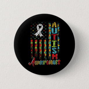 Autisme Bewustzijn Autisten Ondersteuning Autistis Ronde Button 5,7 Cm