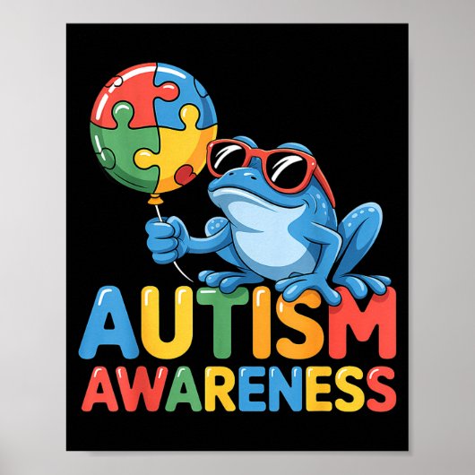 Autisme bewustzijn autistisch  poster (Voorkant)