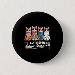 Autisme bewustzijn autistisch  ronde button 5,7 cm