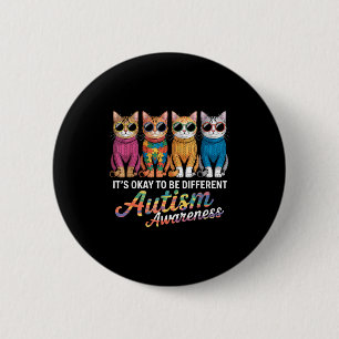 Autisme bewustzijn autistisch  ronde button 5,7 cm