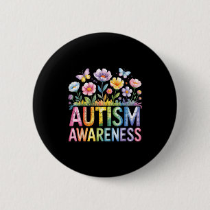 Autisme bewustzijn autistisch  ronde button 5,7 cm