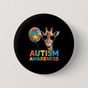 Autisme bewustzijn autistisch  ronde button 5,7 cm