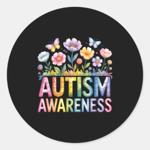 Autisme bewustzijn autistisch  ronde sticker