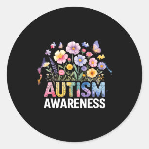 Autisme bewustzijn autistisch  ronde sticker