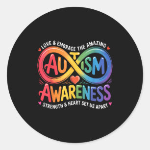 Autisme bewustzijn autistisch  ronde sticker