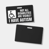Autisme Bewustzijn Badge (Voor- en achterkant)