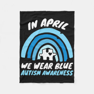 Autisme Bewustzijn Blauw April Liefde Autistisch S Fleece Deken