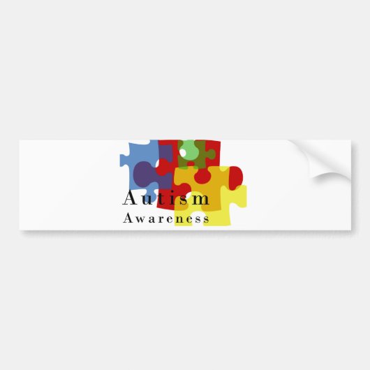 Autisme bewustzijn bumpersticker (Voorkant)
