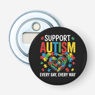 Autisme bewustzijn button flesopener