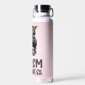 Autisme bewustzijn chique waterfles (Achterkant)