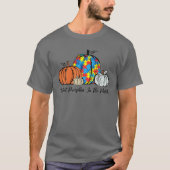 Autisme-bewustzijn Cutest pomkin in de Herfst van T-shirt (Voorkant)