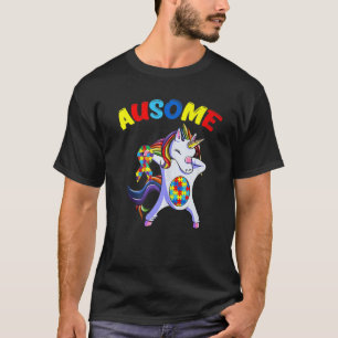 Autisme Bewustzijn Dabbing Eenhoring Geweldig T-shirt