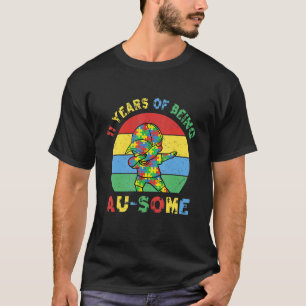 Autisme bewustzijn Dabbing Geweldig 11 Jaar Oud 11 T-shirt