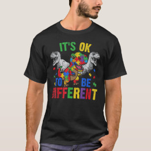 Autisme Bewustzijn Dag Dino Jongens Kinderen Dinos T-shirt