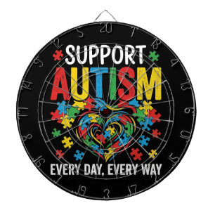 Autisme bewustzijn dartbord