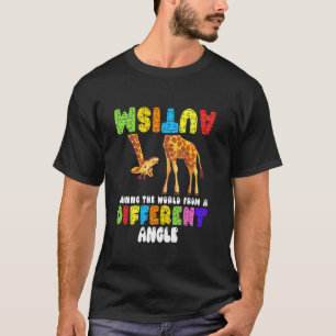 Autisme Bewustzijn De Giraffe Wereld Uitzicht zien T-shirt