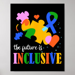 Autisme bewustzijn De toekomst is inclusief 2 Poster