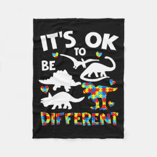 Autisme bewustzijn Dinosaurus Jongens Het is ok om Fleece Deken
