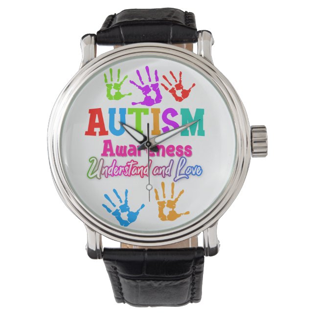 Autisme Bewustzijn en Liefde Horloge (Voorkant)