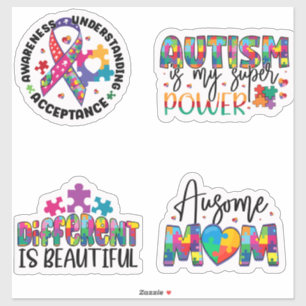 Autisme Bewustzijn Extra grote Vinyl Sticker Laken