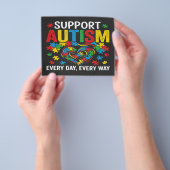 Autisme bewustzijn flyer (Hand)