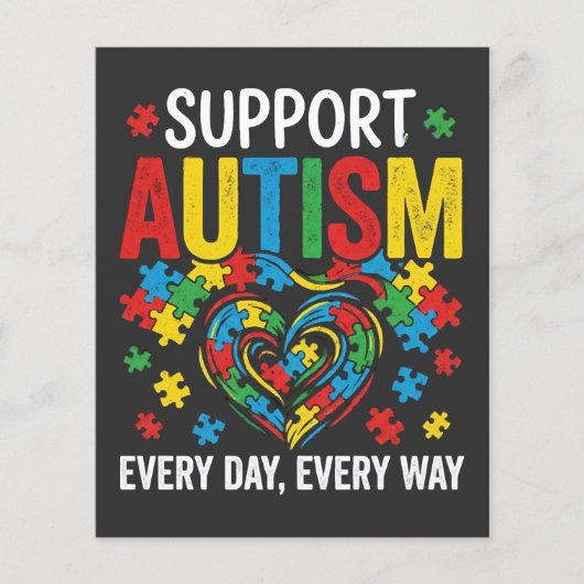 Autisme bewustzijn flyer (Voorkant)