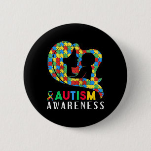 Autisme Bewustzijn Gehandicapten Maand Ondersteuni Ronde Button 5,7 Cm